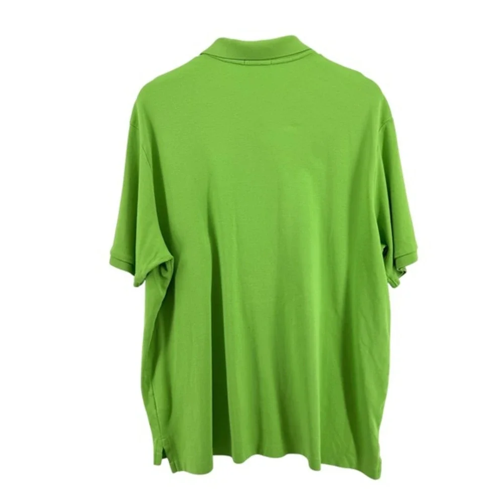 Polo Ralph Lauren Mens 3XB Pre-Owned Jersey Polo Shirt Green Pony Classic‎ Fit